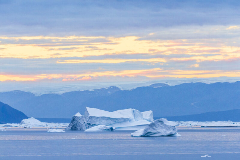 Icebergs in Greenland