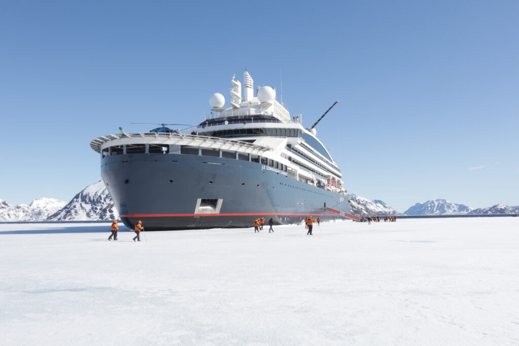 le commandant charcot Icebreaker in Greenland