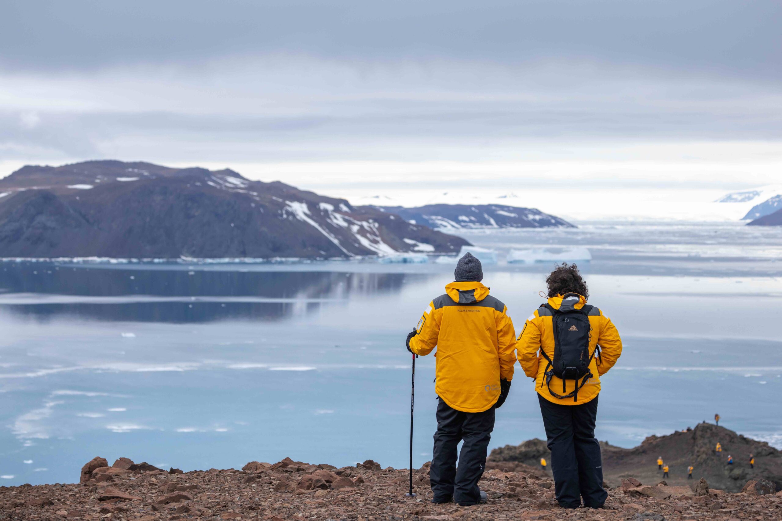 Passengers_in_Landscapes guests hiking in Antarctica