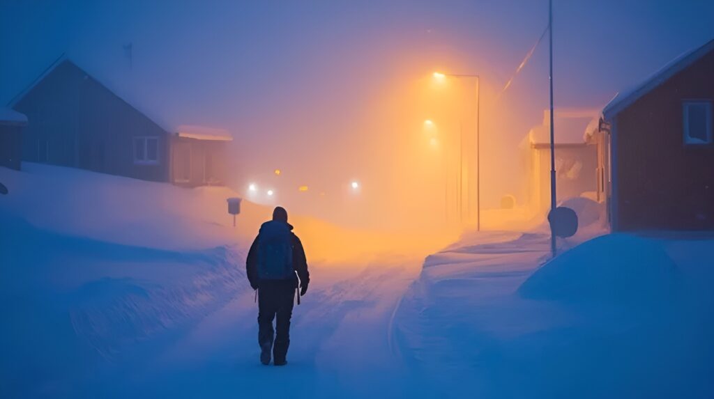A resident of Longyearbyen