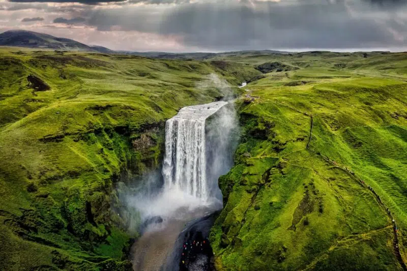 Skógarfoss waterfall