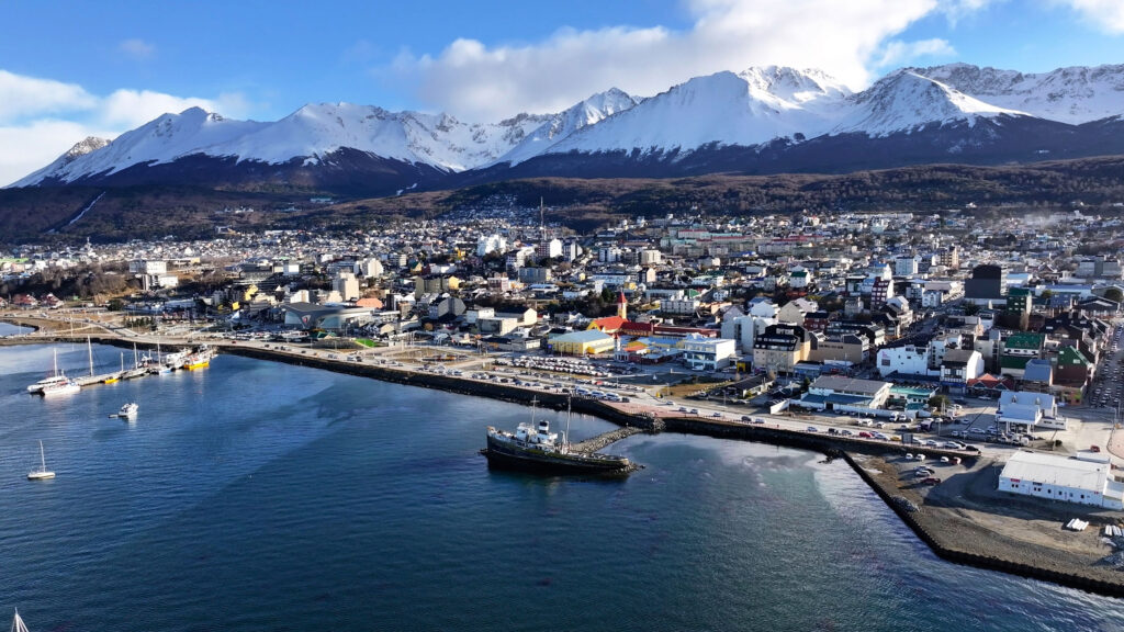 Ushuaia port in Argentina